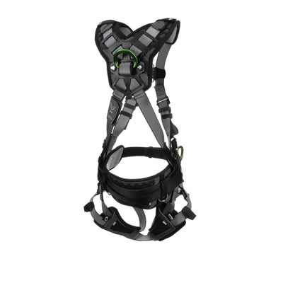 MSA V-FIT Construction Harness w/Back & Side D-Rings - Quick-Connect Leg Straps - Shoulder & Leg Padding - Extra Small - 10195164