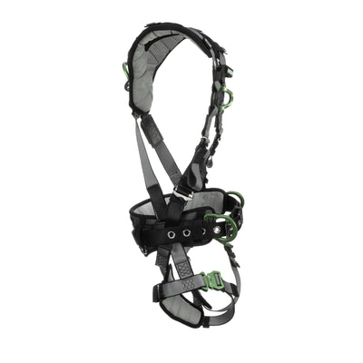 MSA V-FIT Construction Harness w/Back & Side D-Rings - Quick-Connect Leg Straps - Shoulder & Leg Padding - Extra Small - 10195164