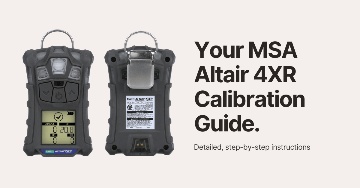 msa altair 4xr calibration guide